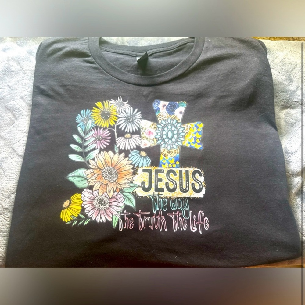 Floral Graphic Shirt - Black